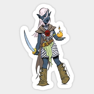 Half-Drow Sticker